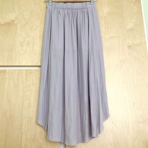 Ariztia silky light lavender high low skirt XXS